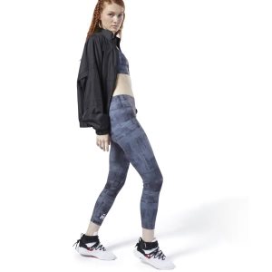 Legginsy Damskie Reebok Meet You There 7/8 Czarne PL 04RADSZ